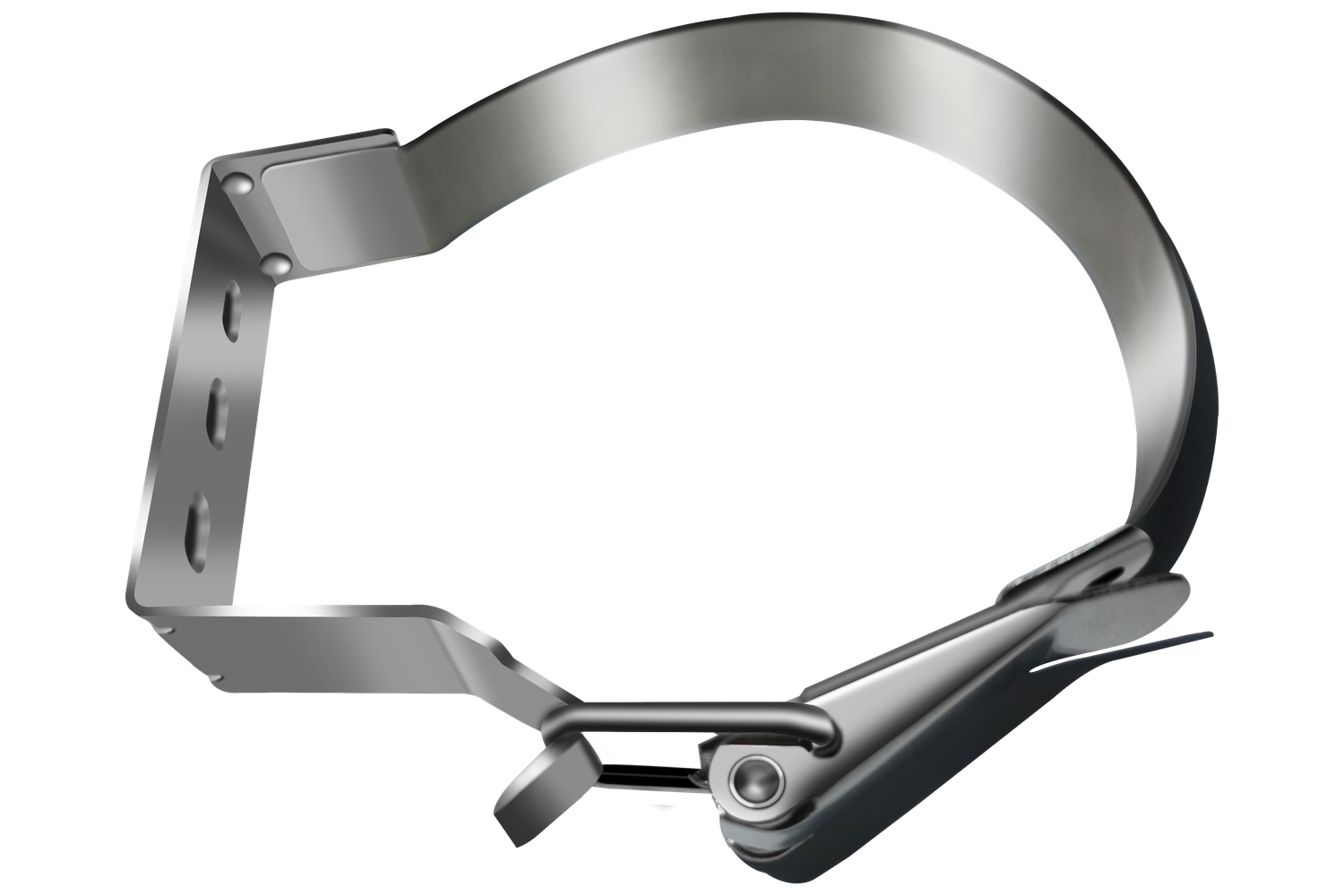With stainless steel buckle